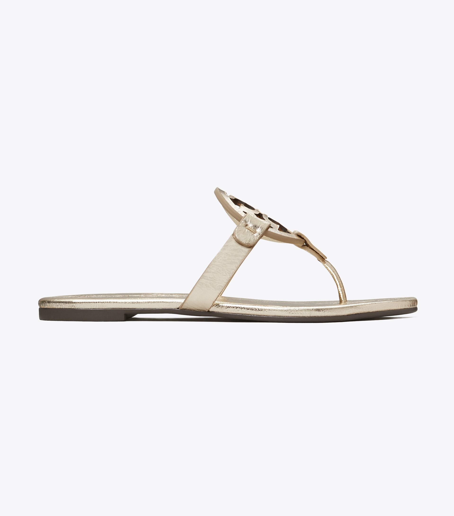 Miller Soft Sandal, Metallic Leather | Tory Burch (US)