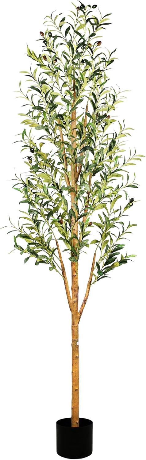 Sunnyglade 6FT Tall Artificial Olive Tree Faux Silk Potted Plants for Home Living Room Office Dec... | Amazon (US)
