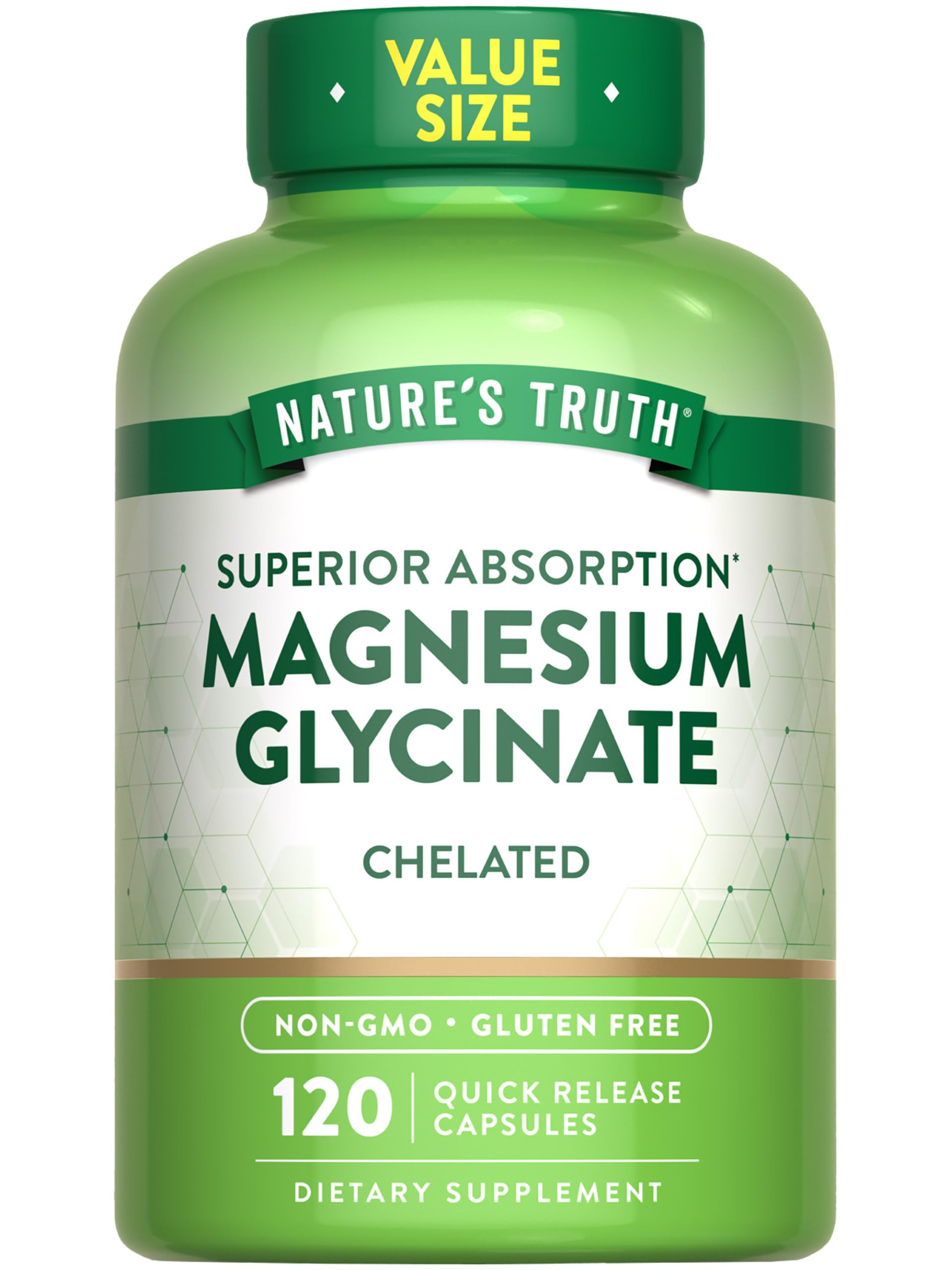 QUICK RELEASE CAPSULES: 200 mg of Magnesium as Magnesium Glycinate per serving | Amazon (US)