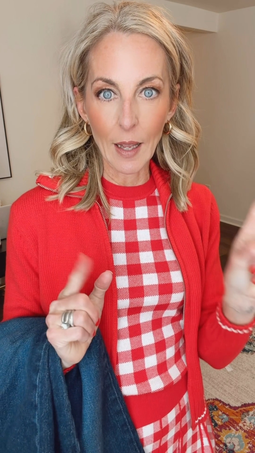 Proof that festive doesn’t have to be fussy 🎁
When layering feels like Christmas. This $16 plaid shell paired with a cozy $28 red cardigan and the cutest $22 pleated mini skirt is holiday magic on a budget — cheerful, comfortable, and ready for all the Christmas thing. Wearing an extra small at all.

#LTKmomlife #LTKHoliday #LTKgrwm