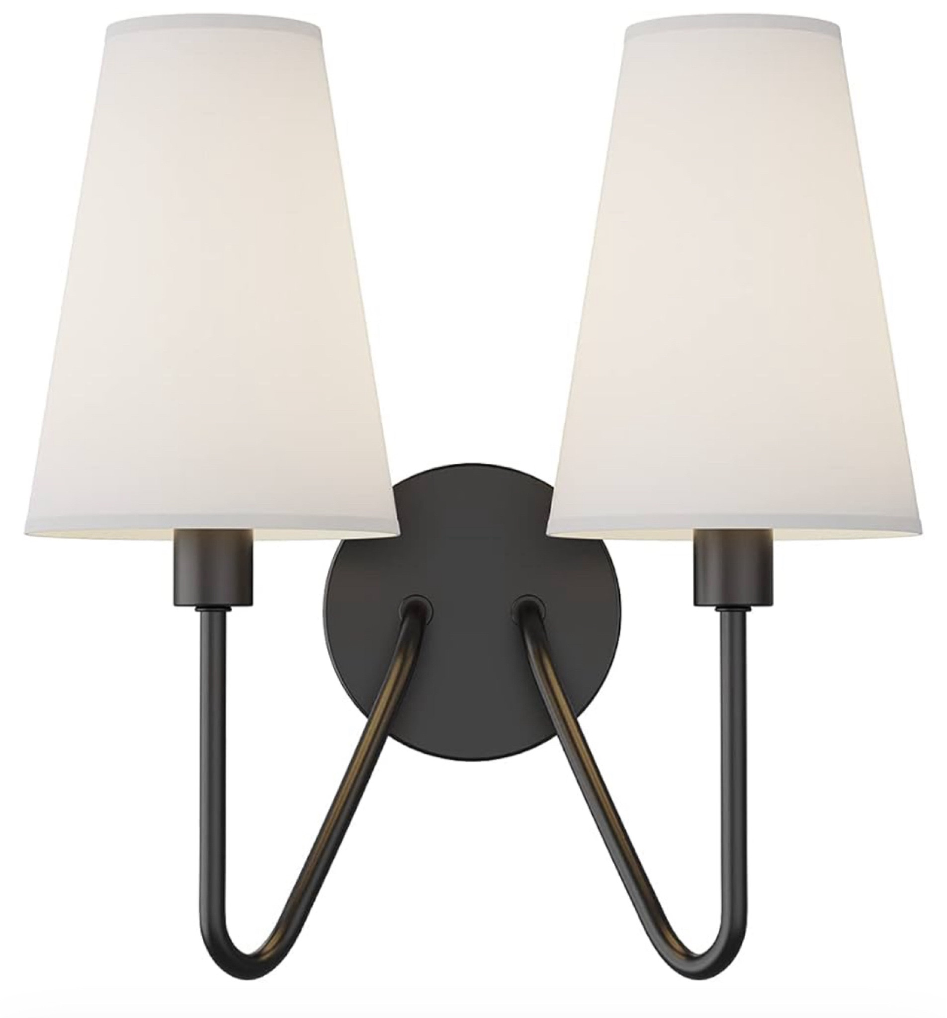 Double Head Wall Sconce — this is hardwired, the shades are a white linen. Perfect for an accent sconce beside art, above a window, or hallway. 

#LTKHome #LTKFindsUnder50 #LTKFindsUnder100