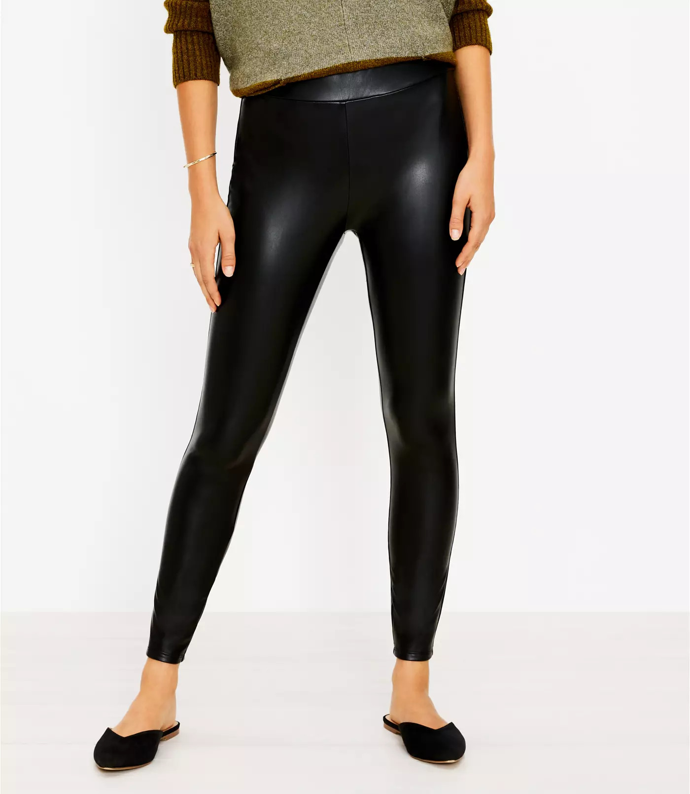 Petite Faux Leather Leggings | LOFT
