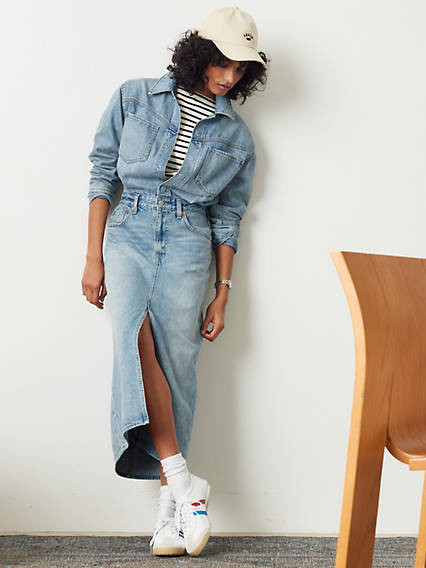 Levi's Denim Midi Shirt Dress - Women's 34 | Levi's US