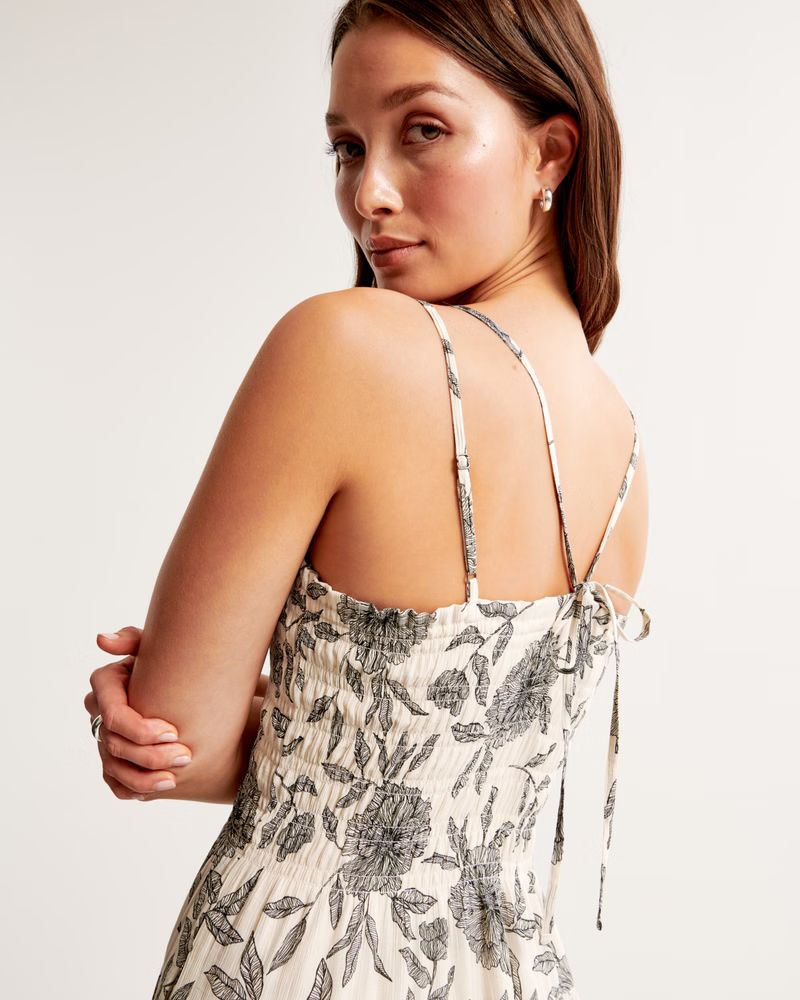 Women's Smocked Bodice Maxi Dress | Women's New Arrivals | Abercrombie.com | Abercrombie & Fitch (US)