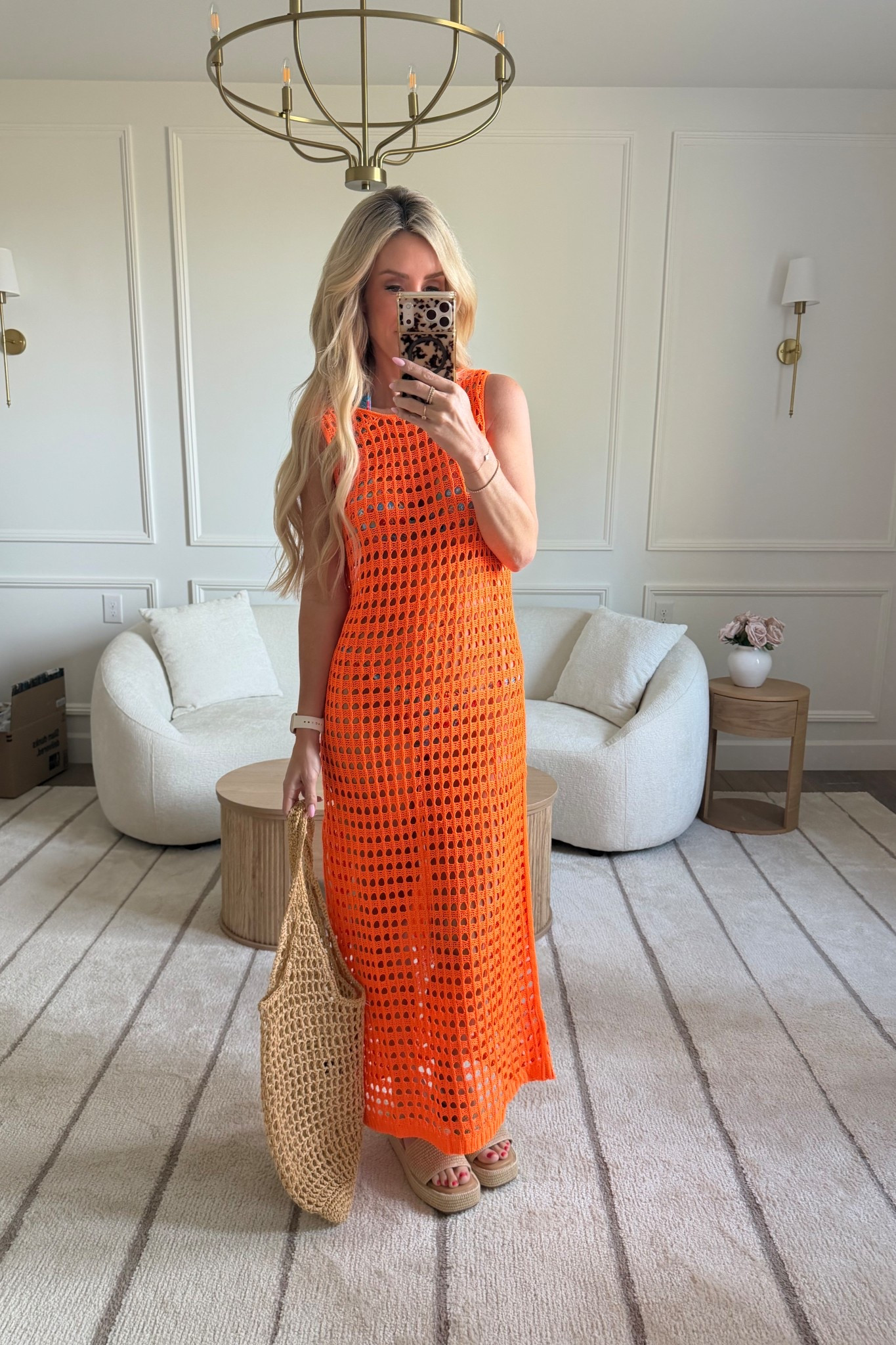 This bright orange cover up dress was made for vacation!

Vacation outfits beach, beach day, pool day, resort wear, resort style, cover up dress, crochet cover up, tote bag, Amazon fashion 

#LTKdayinmylife #LTKmomlife #LTKTravel