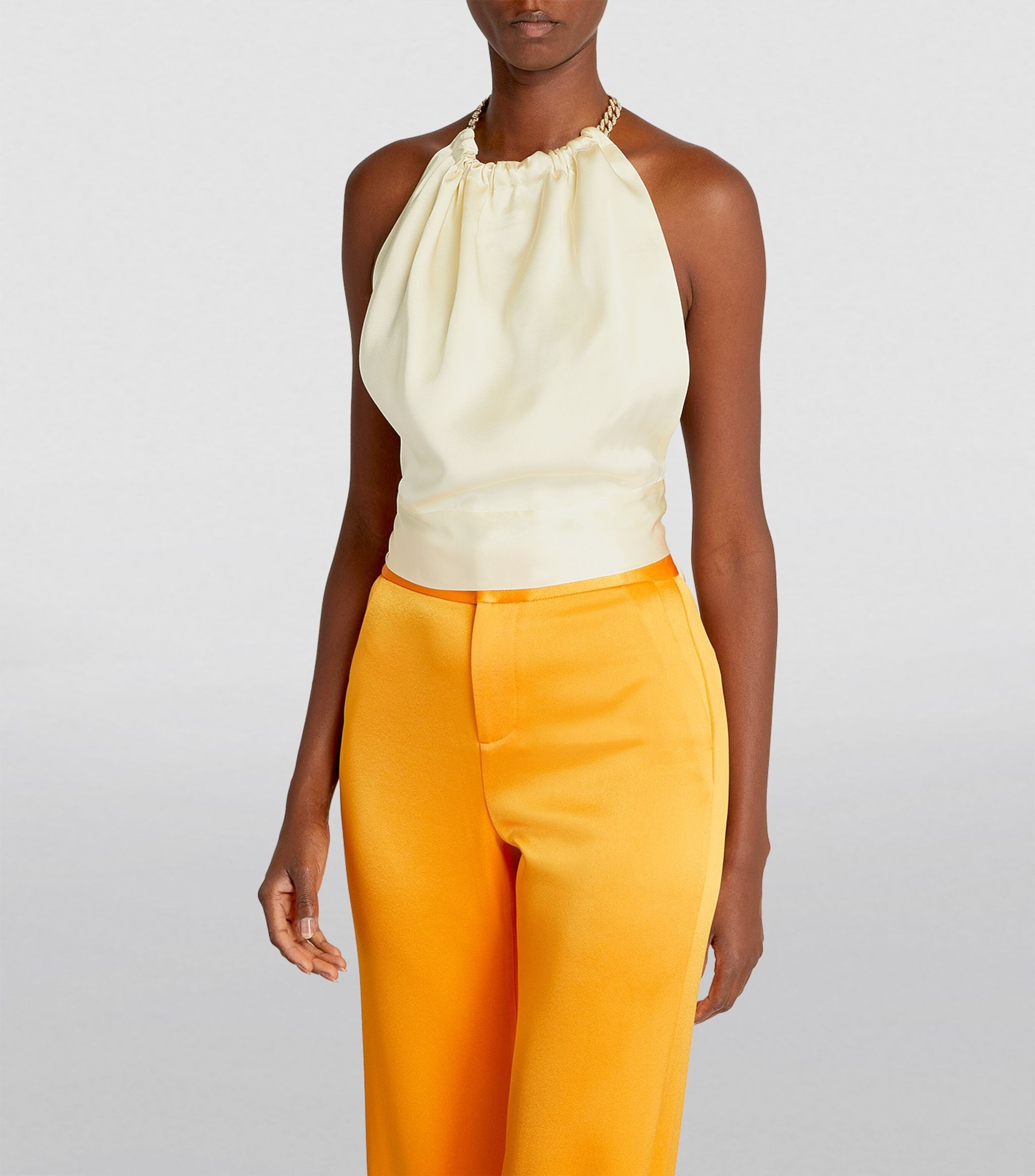 HARMUR Silk Bling Halterneck Top | Harrods US | Harrods