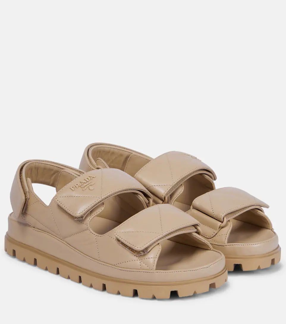 Quilted leather sandals | Mytheresa (UK)