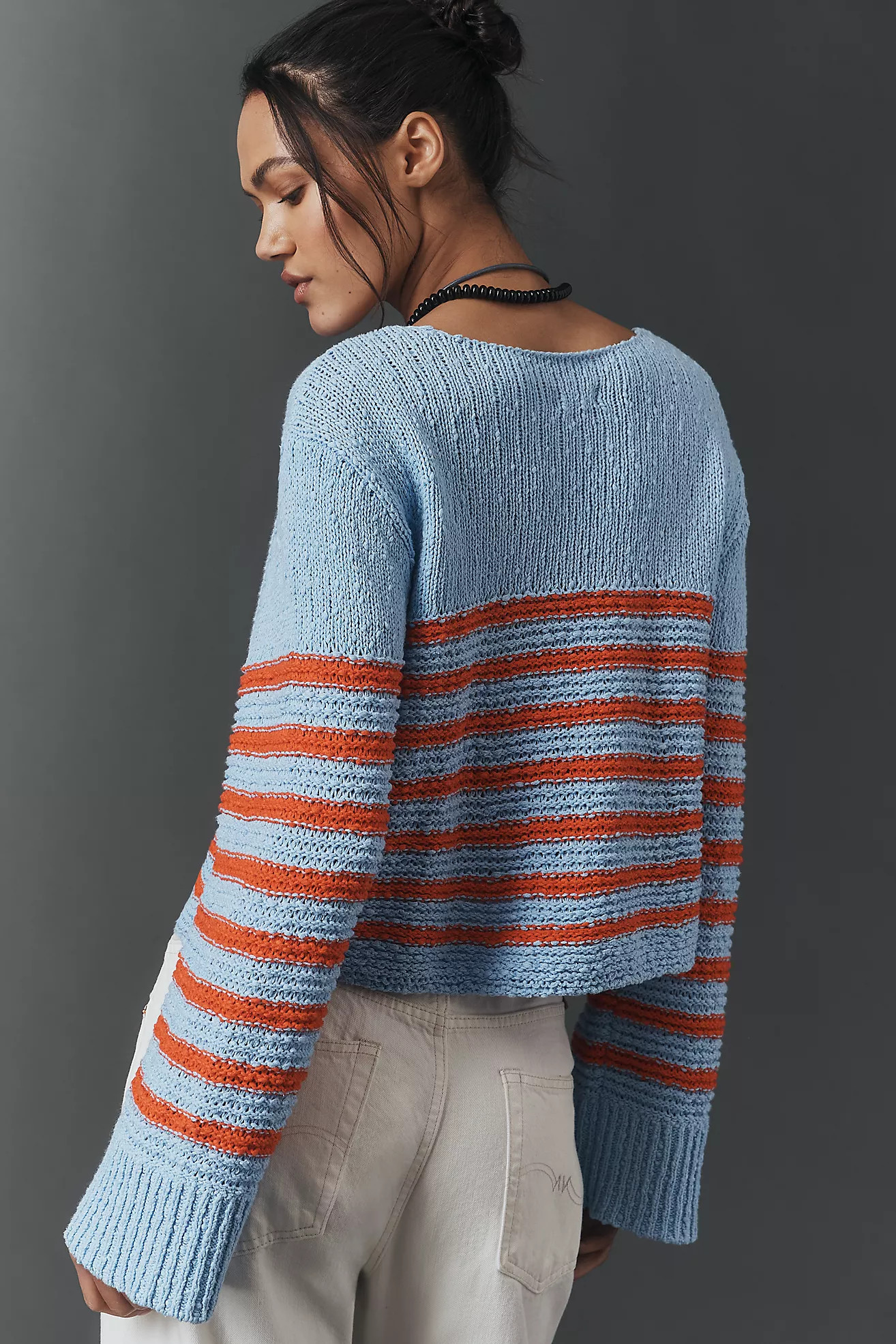 Pilcro Textured Boat-Neck Sweater | Anthropologie (US)