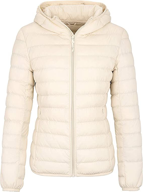 Wantdo Women's Hooded Packable Ultra Light Weight Short Down Jacket | Amazon (US)