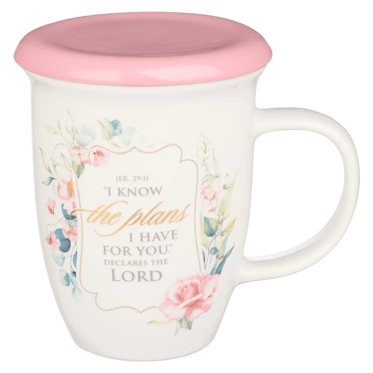 Christian Art Gifts Encouraging Scripture Ceramic Coffee and Tea Mug with Lid for Women: I Know t... | Walmart (US)