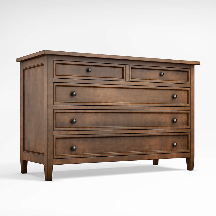 Harbor Nero Noce 5-Drawer Dresser + Reviews | Crate & Barrel | Crate & Barrel
