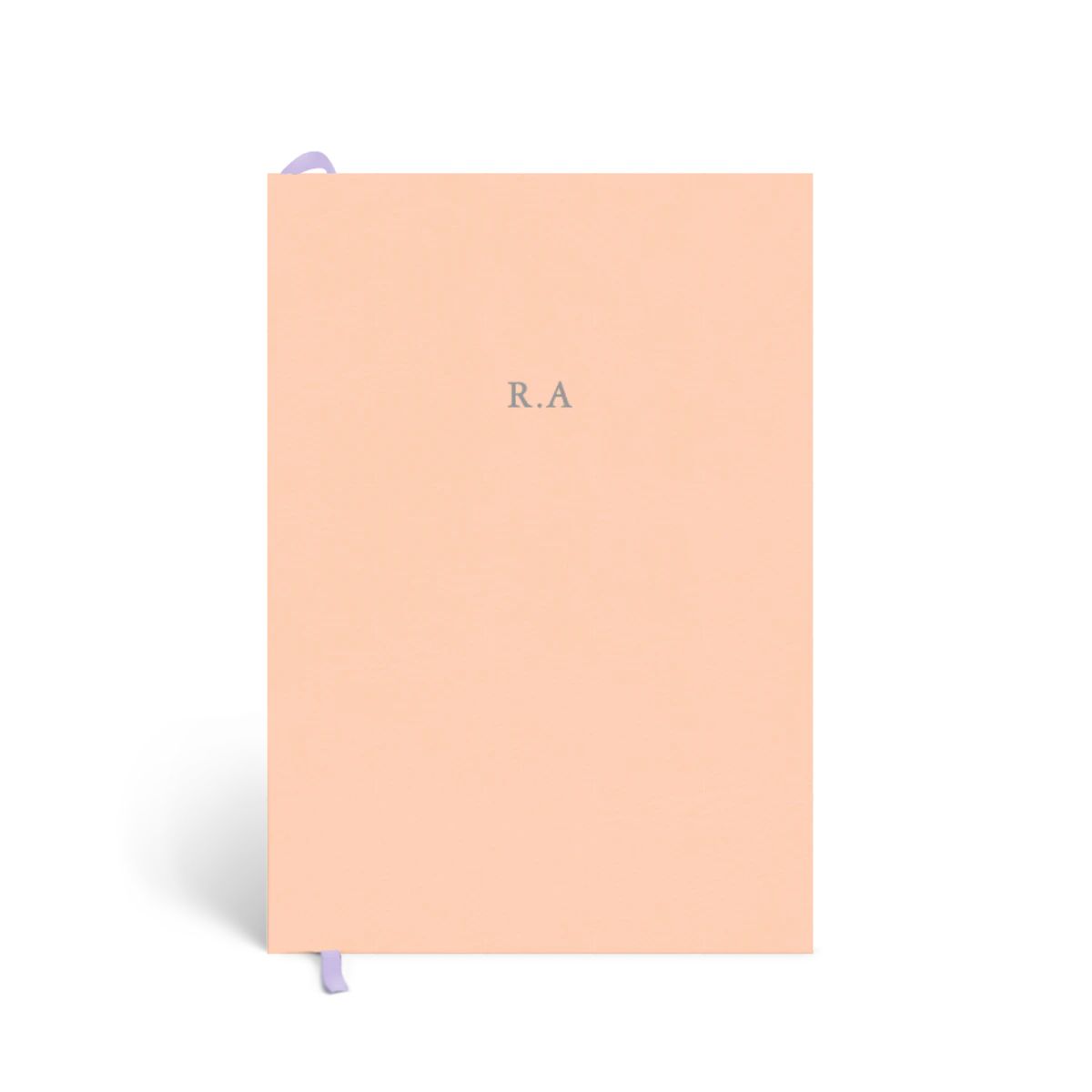 Apricot Monogram | Leather Notebook | Papier