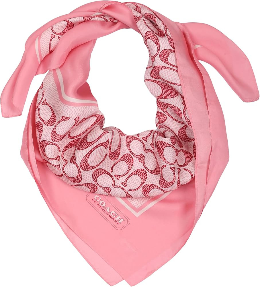 Coach womens Vintage Signature C Printed Silk Square | Amazon (US)