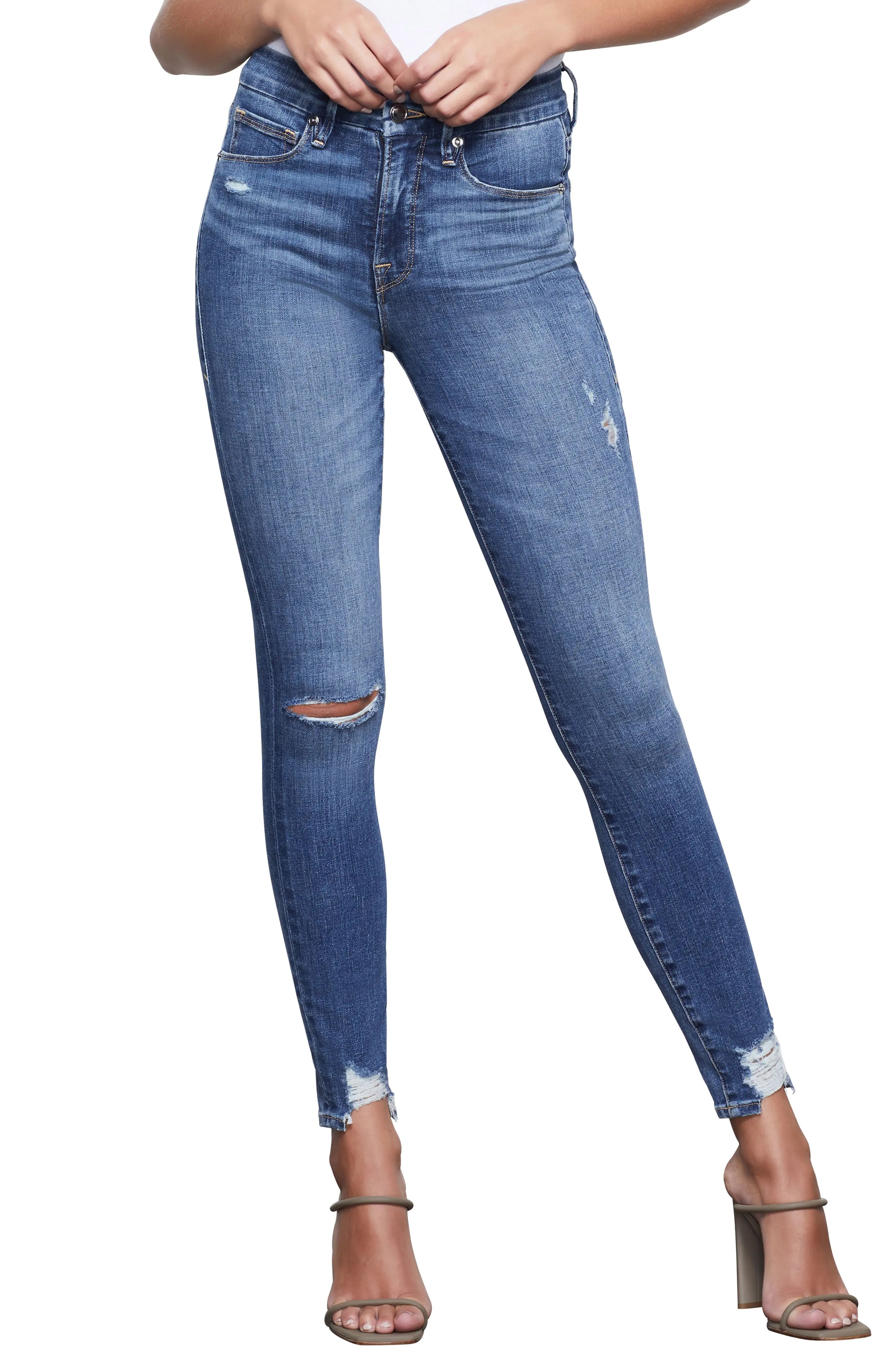 Good Waist High Waist Chewed Hem Skinny Jeans | Nordstrom