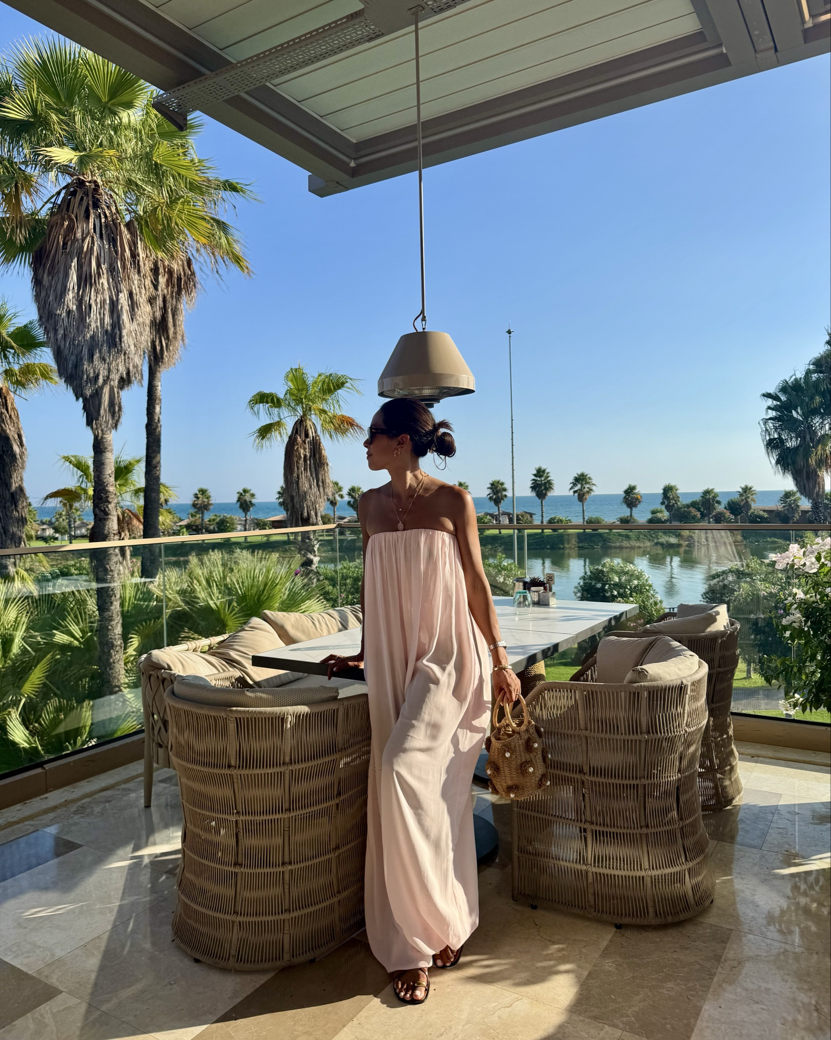 Stunning chiffon jumpsuit with built in body. Perfect for holiday and any occasion. I’m wearing a small. I’m 5.5 and it’s extra long so had to have it taken up a couple of inches but can also tie bottom. Wore with Zara heels and Camilla elphick bag and Beaverbrook jewels 

#LTKuk #LTKtravel #LTKsummer