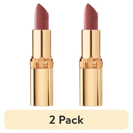(2 pack) L'Oreal Paris Colour Riche Satin Lipstick with Vitamin E, 635 Worth It Medium | Walmart (US)