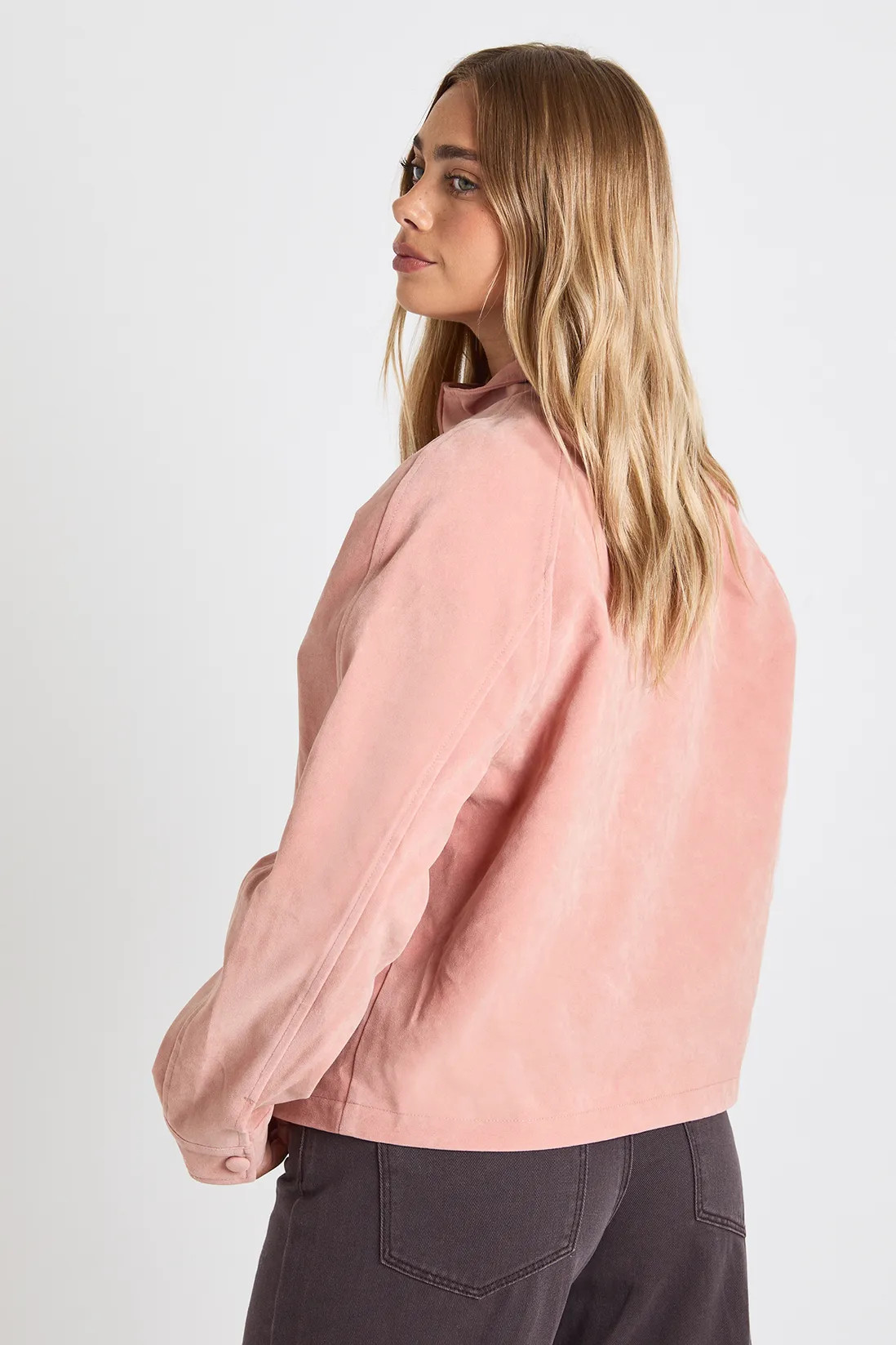 Faux Suede Bomber Jacket | Boohoo.com (UK & IE)