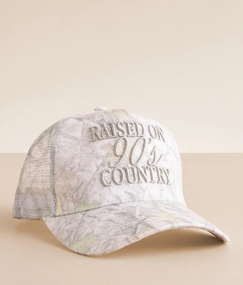 Raised On 90s Country Trucker Hat | Buckle