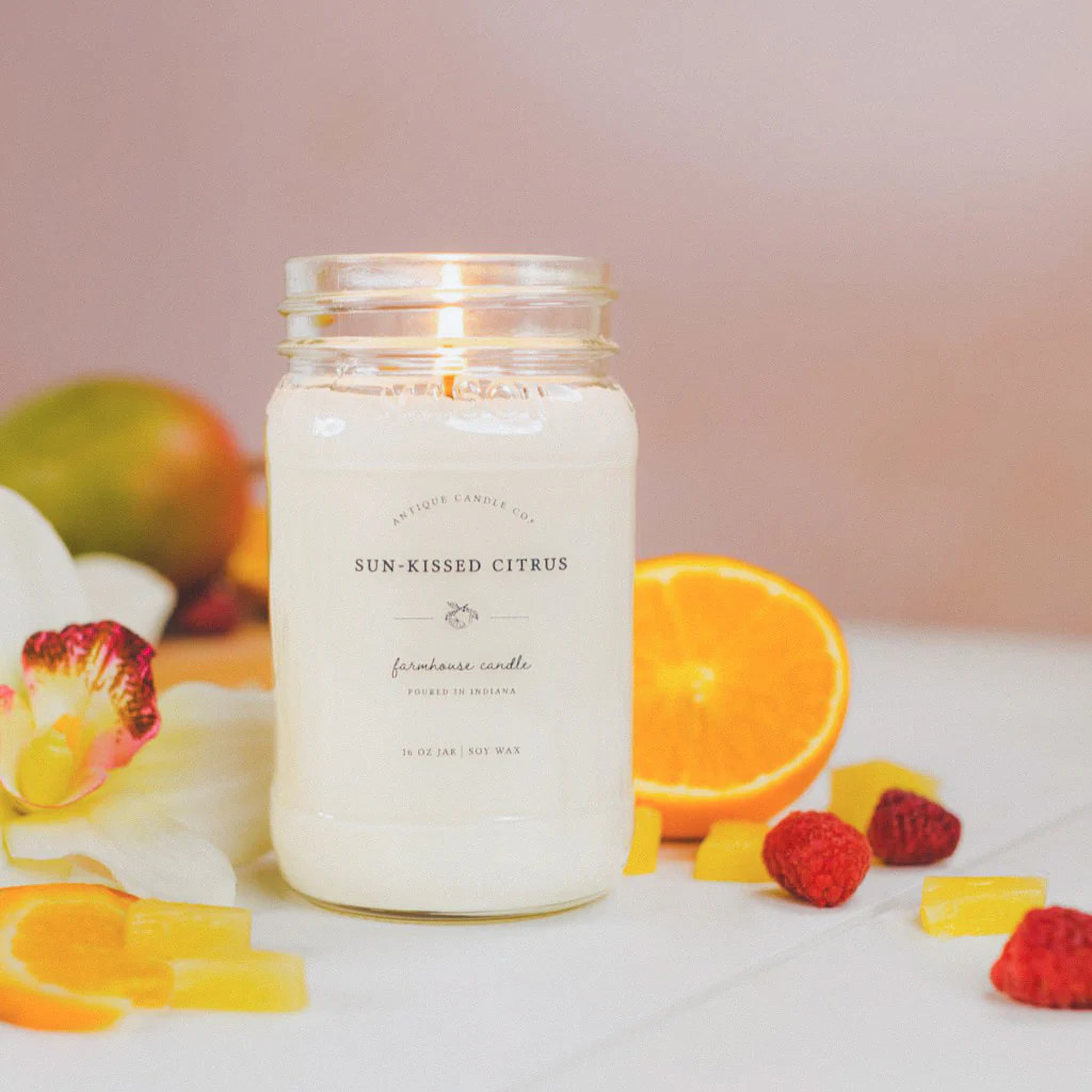 Sun-Kissed Citrus 16 oz candle | Antique Candle Co.