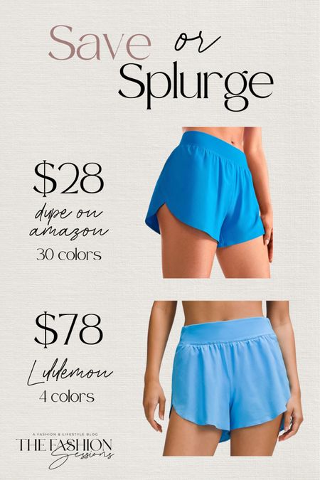 Save or splurge? 

Lululemon dupe | Amazon dupe | shorts | athletic | running shorts | save or splurge | Tracy Cartwright | The Fashion Sessions 

#LTKfindsunder100 #LTKfitness #LTKfindsunder50