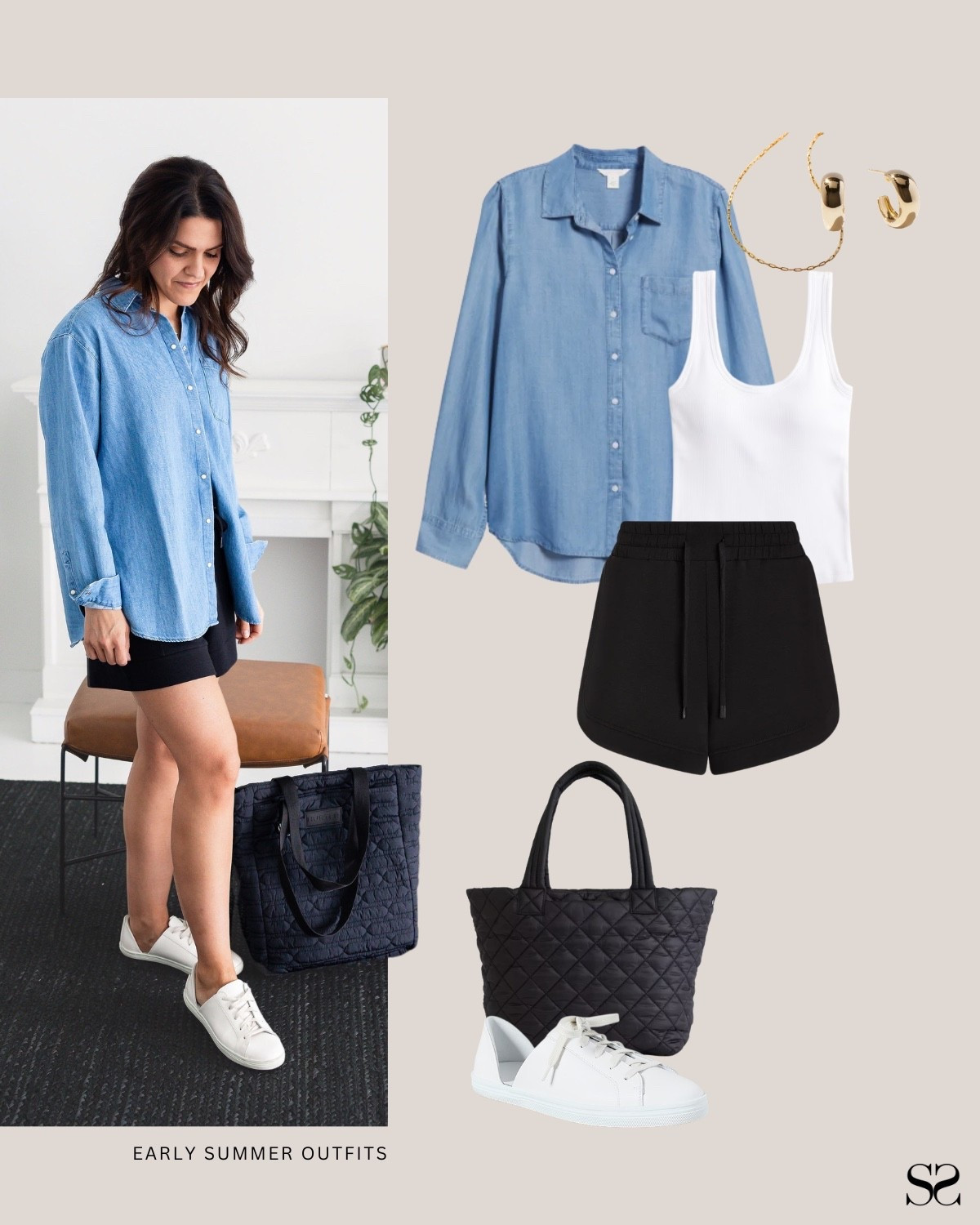 Early Summer outfit idea | Roll the sleeves on the chambray shirt and leave a few extra buttons undone to keep the outfit feeling relaxed.

#LTKootd #LTKgrwm #LTKSeasonal