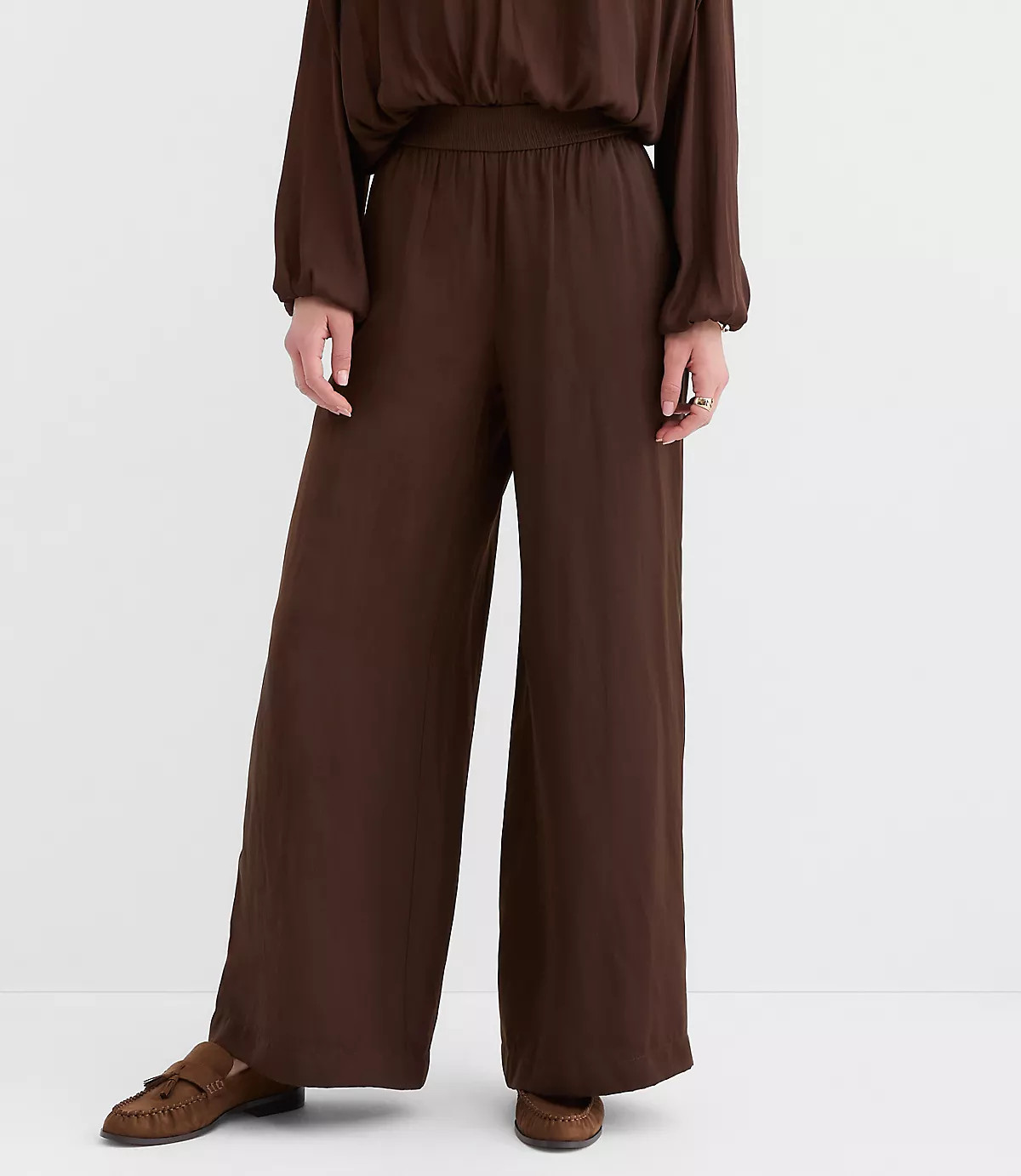 Pull On Wide Leg Pants | LOFT