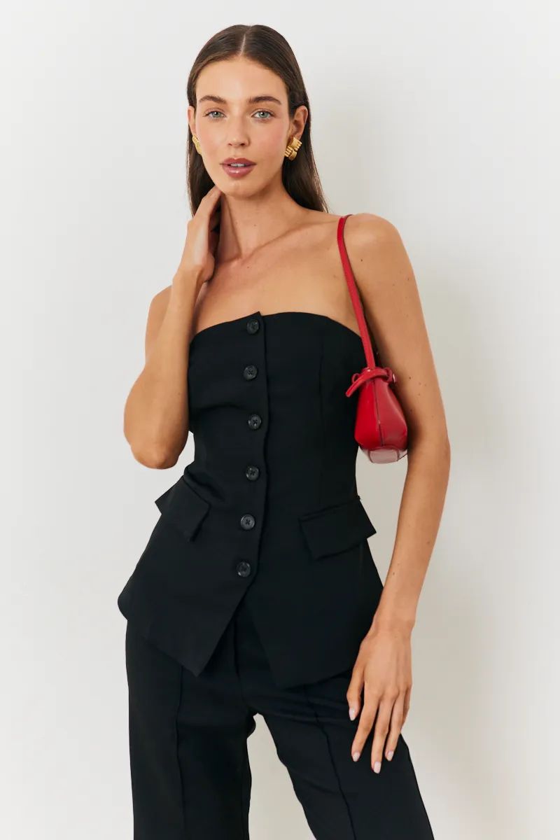 Tailored Bandeau Co-Ord Waistcoat | In The Style