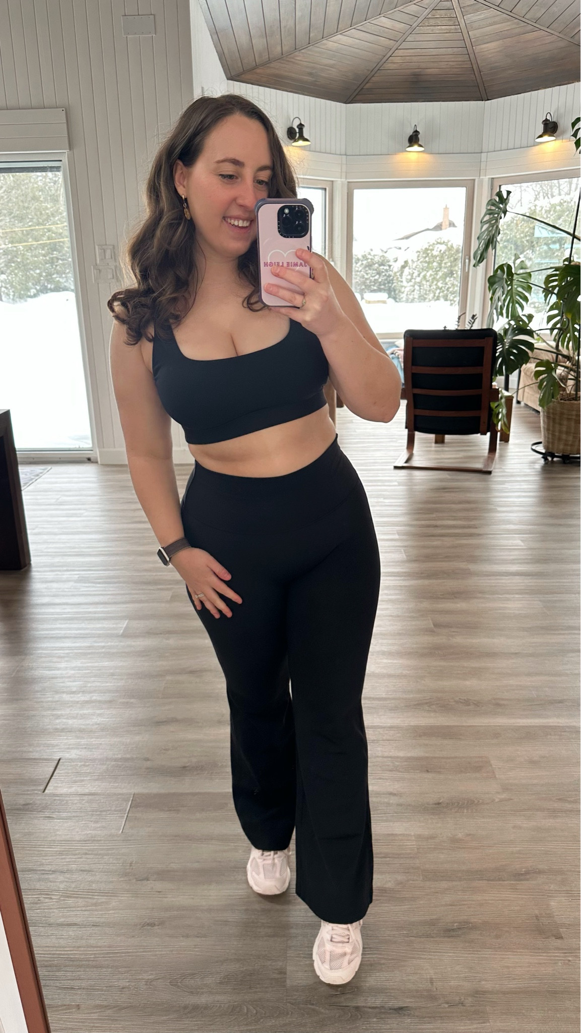 Tala recently released some new DayFlex pieces - this line is meant to be their everyday wear pieces. Perfect for wearing to grab groceries or for your yoga or Pilates session! I got the flared bottoms in the shortest length since I am only 5’1, but they have many longer lengths as well! I size up to a large in everything at Tala, so usually wear a US 10 in bottoms and a 34DDD up top. I do wish I had gotten a medium in this sports bra as the straps are a little too long so I’m not getting as much support as I hoped! Overall a very cute set and super soft + comfy! 

#LTKPetite #LTKActive #LTKMidsize