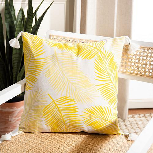 Safavieh 18"" x 18"" Lemi Pillow - Yellow | HSN