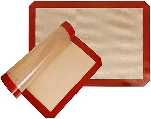 STATINT Non-Stick Silicone Baking Mat, Premium Food Safe - Pack of 2 | Amazon (US)