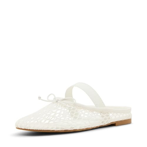 Madden Girl Women's Bonita Ballet Flat, White Mesh, 5.5 | Amazon (US)