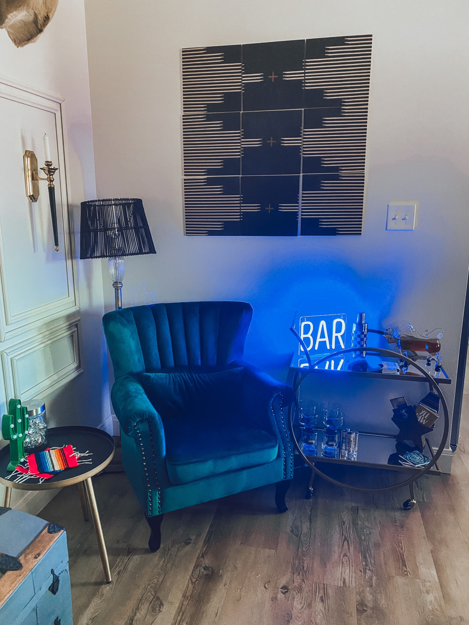 Our bar cart is coming together 💙🧚🏼‍♀️🪩⭐️🍻🥂

#LTKunder100