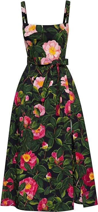 Amazon.com: Oscar de la Renta, Camellia Cotton Poplin Tank Dress : Luxury Stores | Amazon (US)