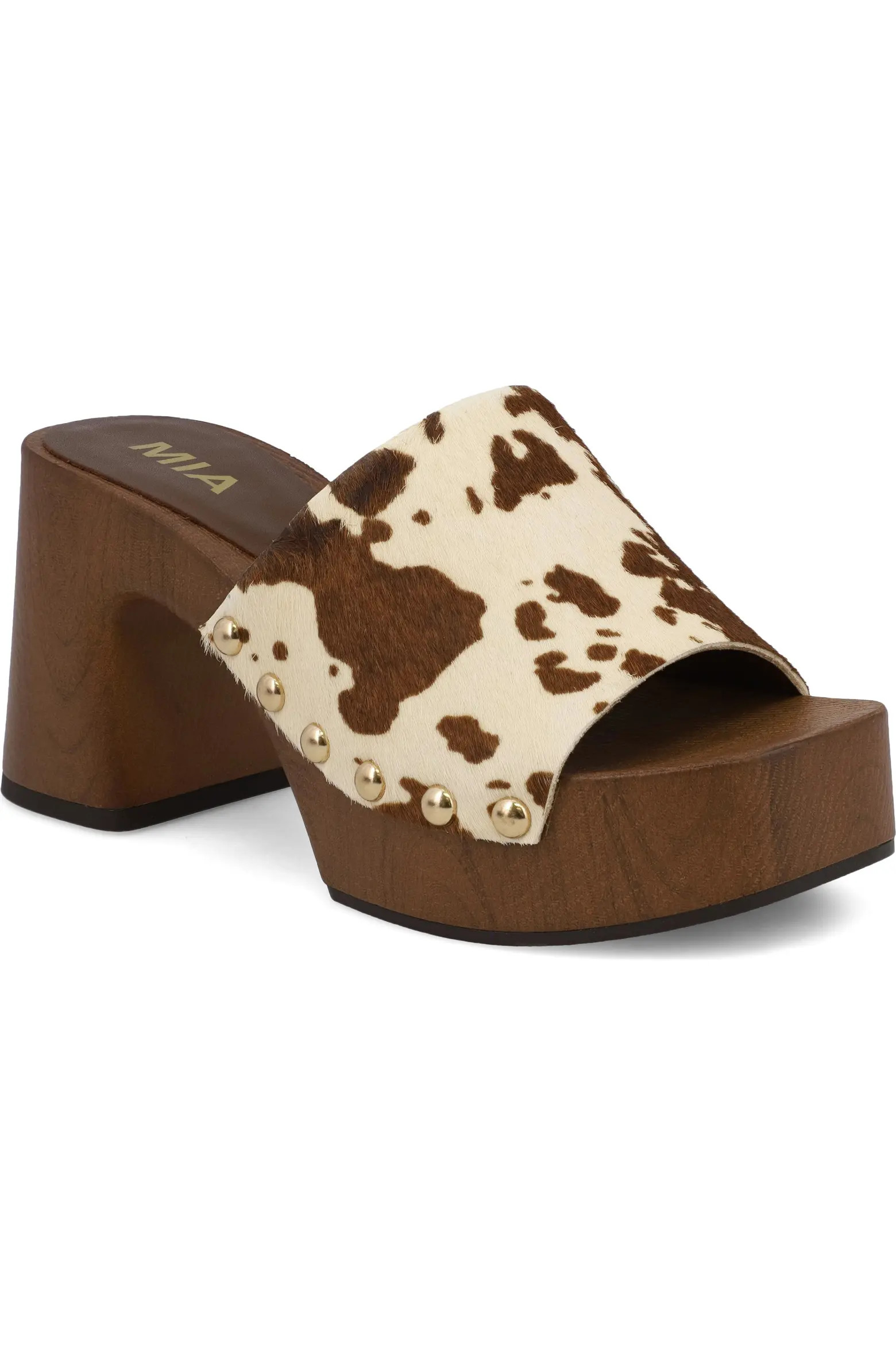 Emmerie Genuine Calf Hair Platform Slide Sandal (Women) | Nordstrom | Nordstrom