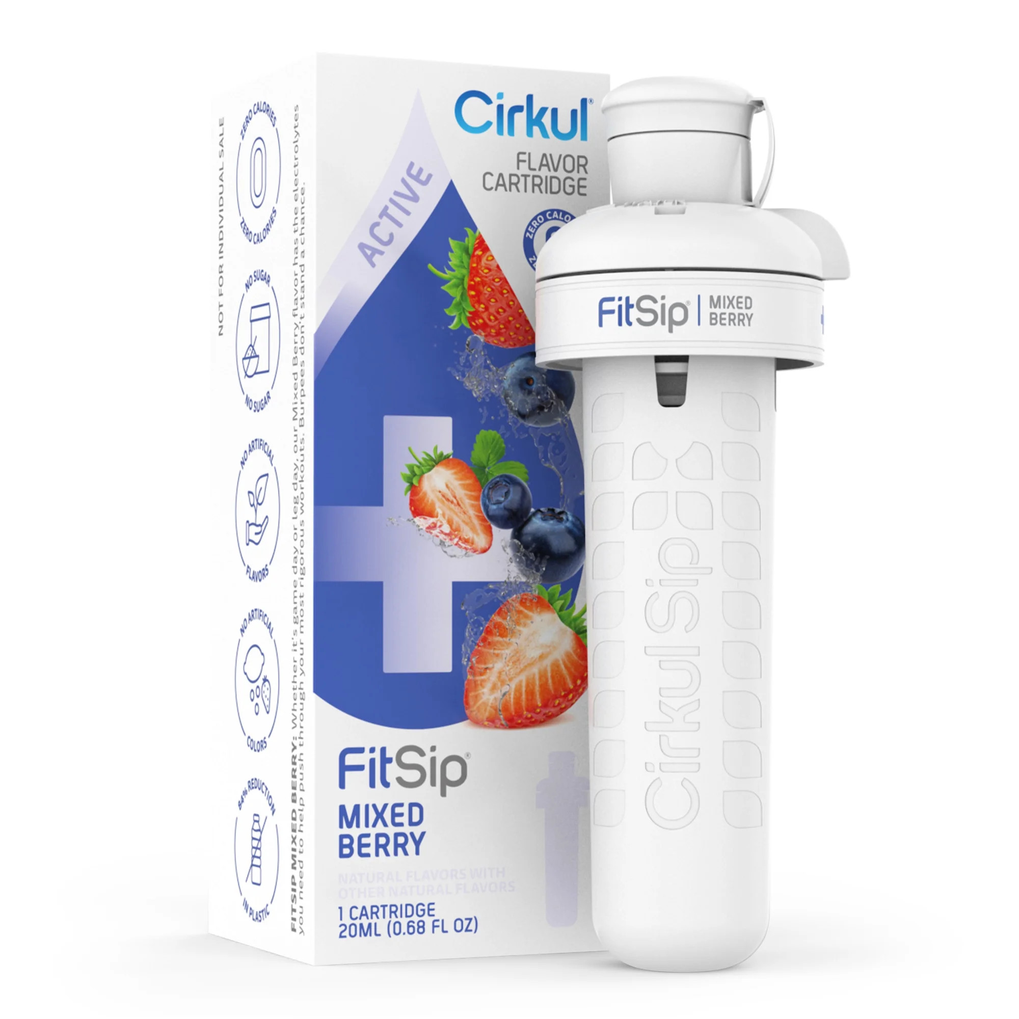 Cirkul FitSip Mixed Berry Flavor Cartridge, Drink Mix, 1-Pack | Walmart (US)