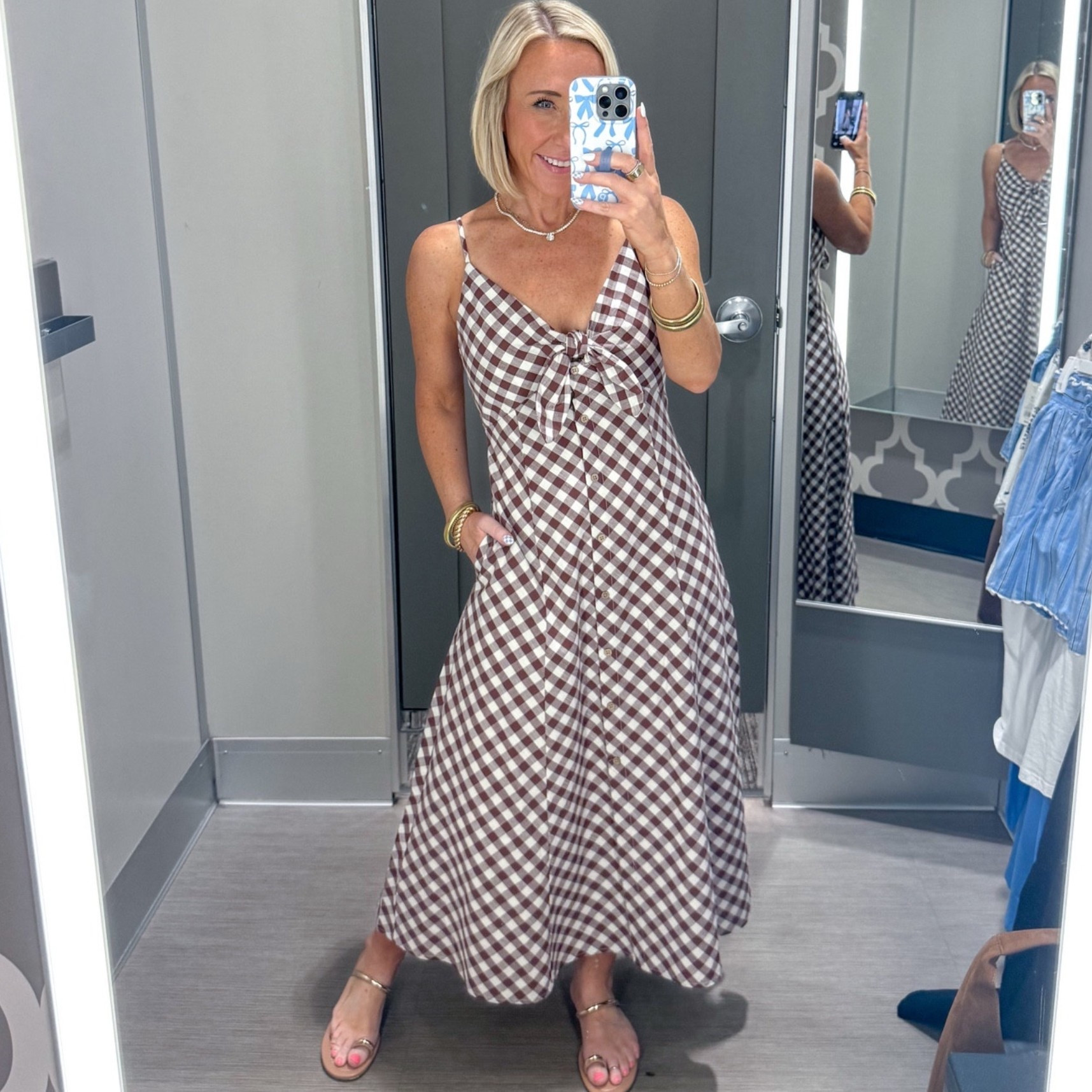 Target - in store try-on. Bow-Front Midi A-Line Dress - size XS. 2 colors. 

 

#LTKSeasonal #LTKOver40