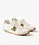 Metallic Low Profile Sneakers | LOFT