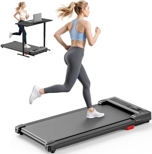 Walking Pad Treadmill for Home - Under Desk Treadmills Mini Portable Walking Running Machine Slim... | Amazon (US)
