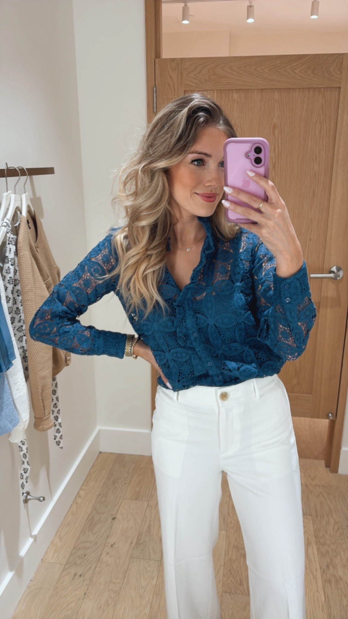 RUN!!! This blue lace blouse is 40% off today and almost sold out 💗

Ann Taylor loft. Work wear white pant.

#LTKStyleTip #LTKSaleAlert #LTKWorkwear

#LTKSeasonal #LTKSaleAlert #LTKFallSale