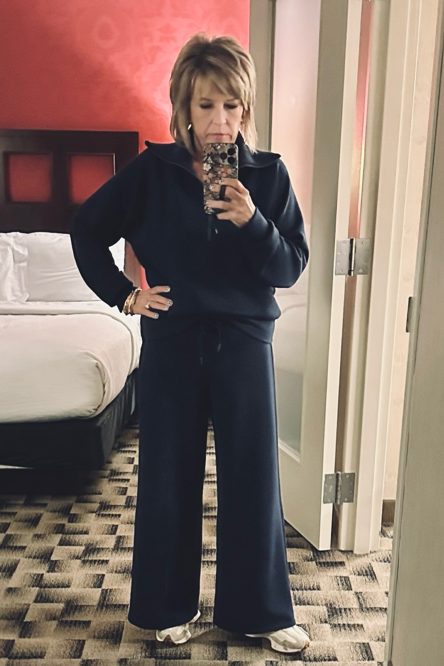 My new mom uniform. Air essentials by Spanx. I went to a cheer comp, traveled by plane 5 hours and at the end of the day is still looked as good as it did when I put it on! It’s an investment, but trust me.  You need.

Medium in top
Medium/Petite in pants

#LTKspanxairessentials #LTKtravelclothing #LTKspanx