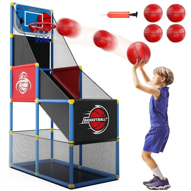 JoyStone Kids Arcade Basketball Game, Indoor/Outdoor Basketball Hoop With 4 Balls, Basketball Gam... | Walmart (US)