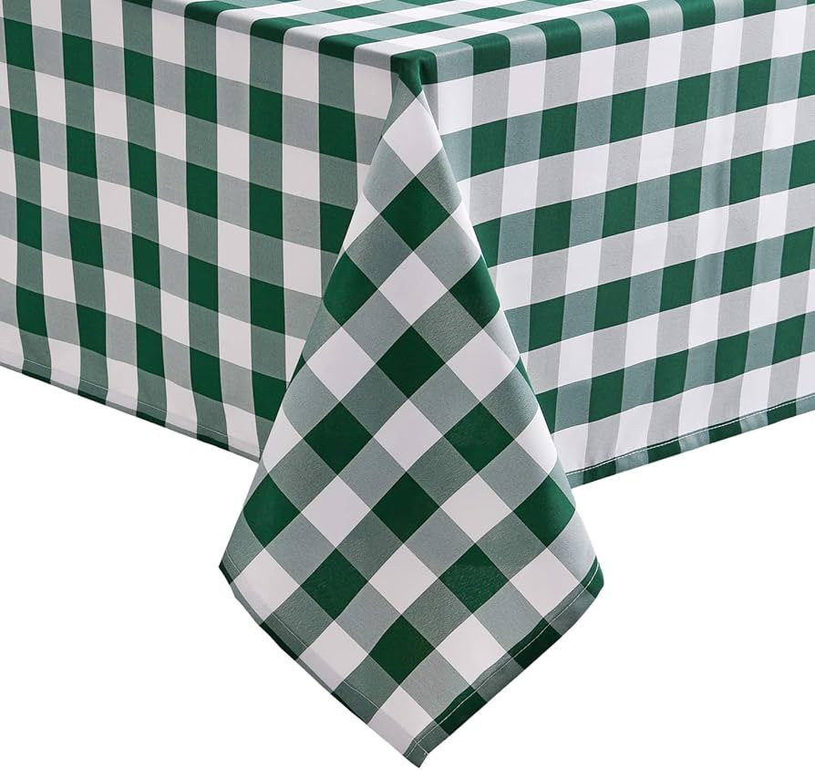 Hiasan 60 x 120 Inch Checkered Tablecloth Rectangle - Waterproof, Wrinkle Resistant and Washable ... | Amazon (US)
