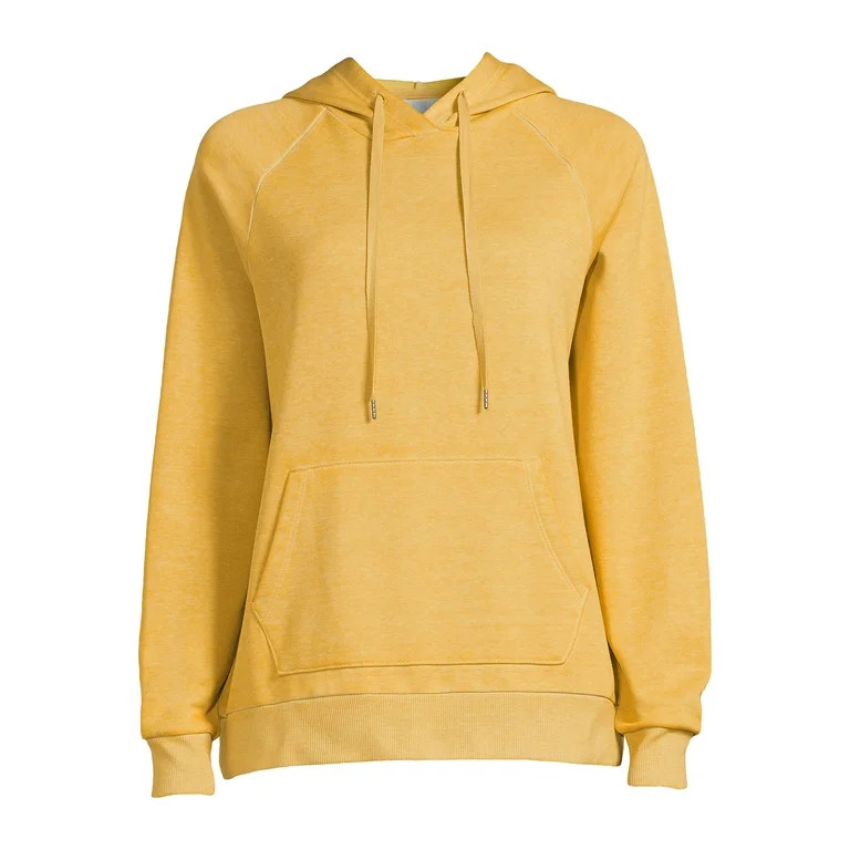 Time and Tru Women's Garment Washed Pullover Hoodie, Sizes S-3XL | Walmart (US)