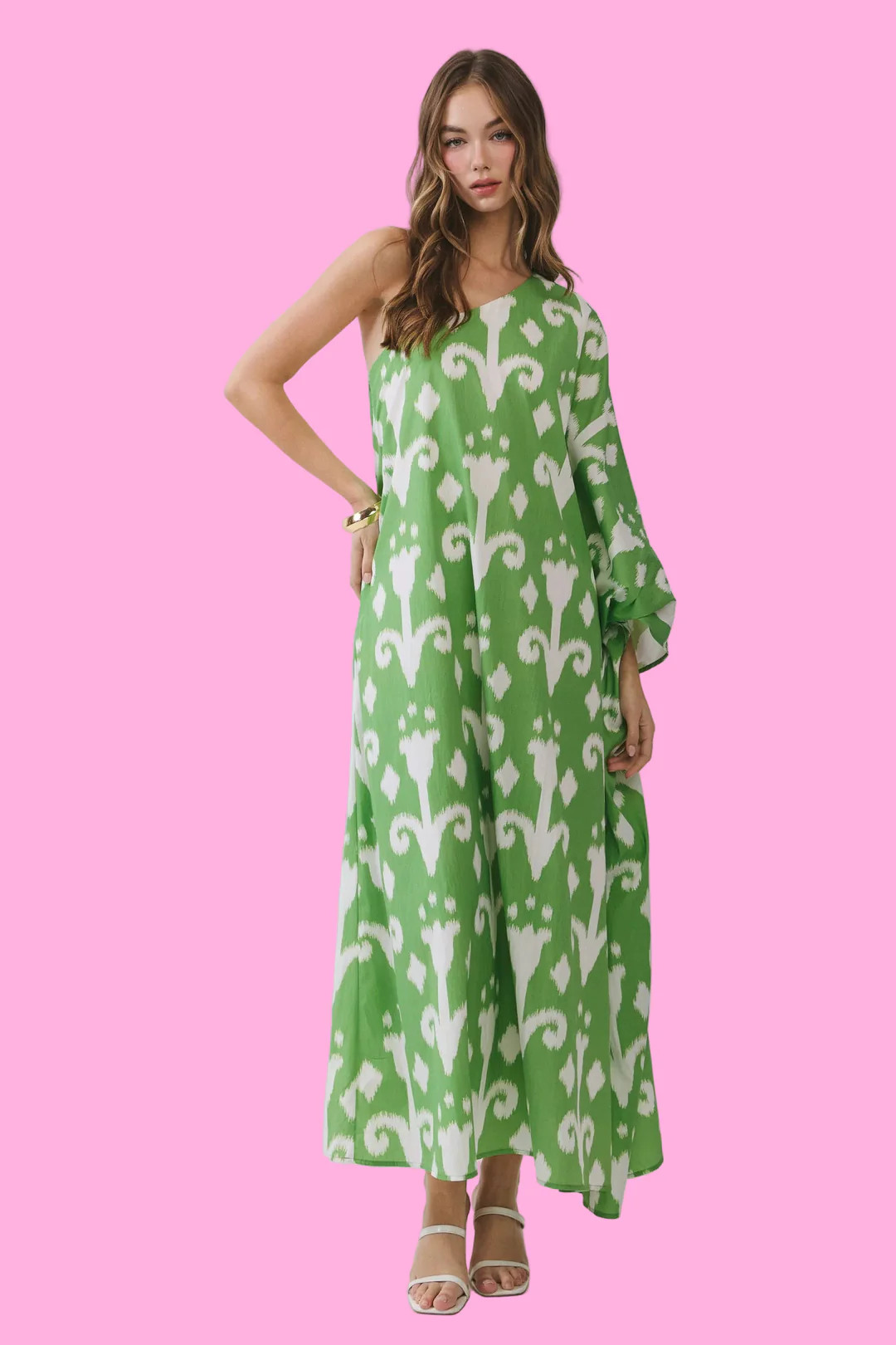 The Indie One Shoulder Maxi Dress | Teggy French