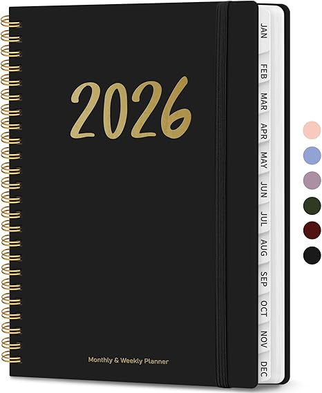 2026 Planner - Weekly and Monthly Planner, January 2026 to December 2026, Spiral Bound 2026 Calen... | Amazon (US)