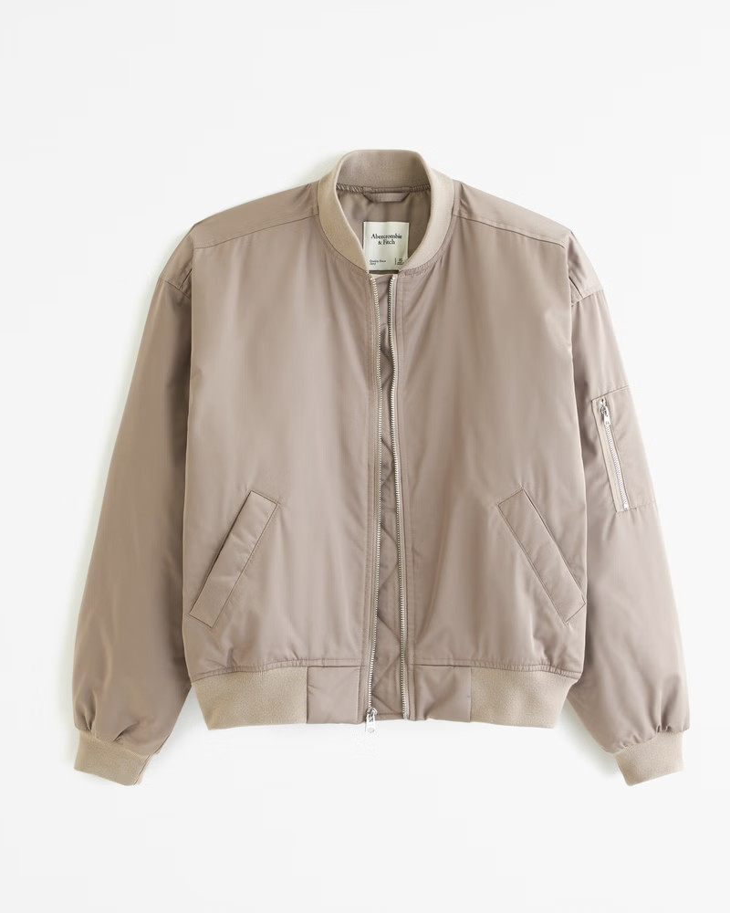 Nylon Bomber Jacket | Abercrombie & Fitch (US)
