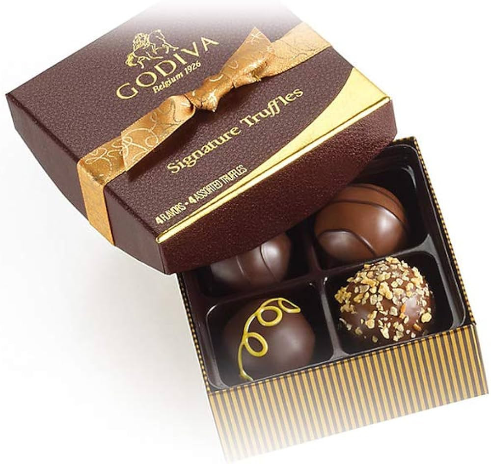 Godiva Chocolatier Chocolate Truffles, Premium Chocolate, Signature, 2.75 oz | Amazon (US)