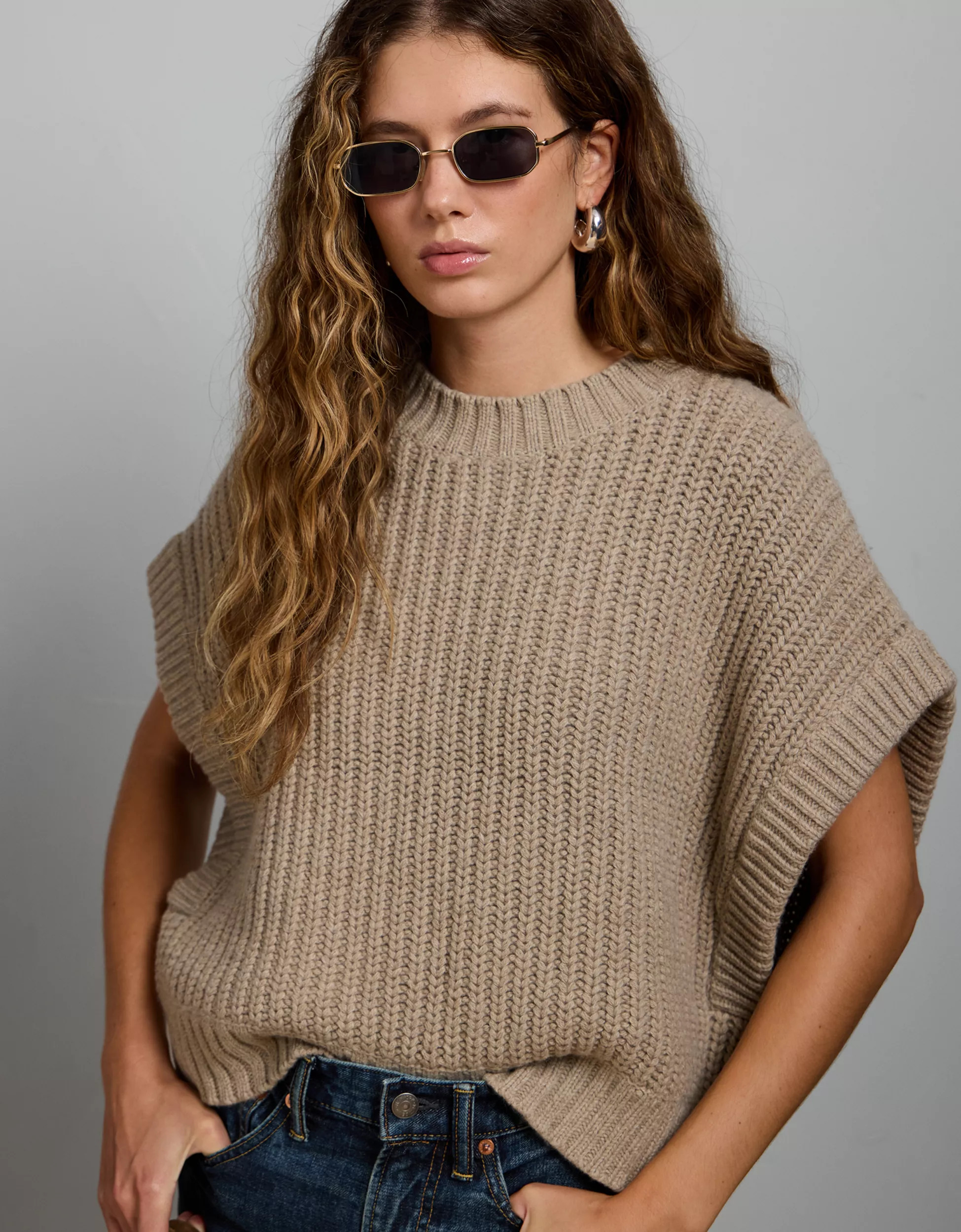 AE77 Premium Sweater Top | American Eagle Outfitters (US & CA)