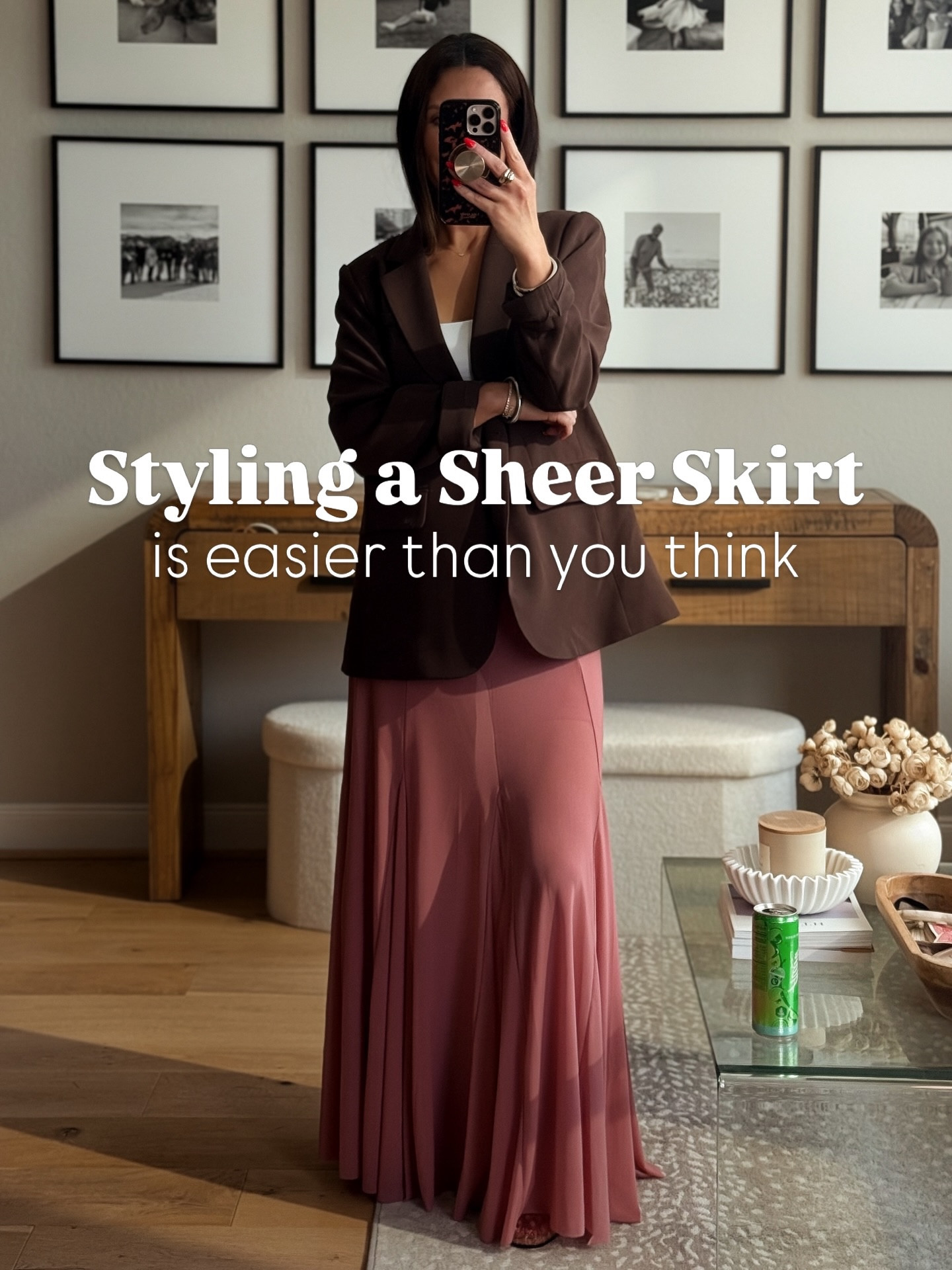 Convinced you can pair anything with a sheer skirt 🤍

I’m 5’6” 1/2 - 130lbs.
Sheer skirt - medium
Tiger graphic - linked similar.  Mine is very old + unavailable.
Oversized graphic tee - XL
Sheer Lace Top - medium
Denim Shacked - Large
White waffle knit - Large (also linked similar options)
Brown SS cardigan - small (runs big)
Cream SS cardigan - small
Blue Blazer - Medium
Brown Blazer - Medium (could have done small)
Fringe Purse - Zara (last year) linked similar 

#amazonfashion #sheerskirt #springoutfits
Spring Outfits 2026
Date Night Outfits

#sheerskirt #springoutfitideas #amazonfashion 

#LTKgrwm #LTKootd