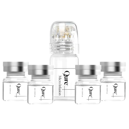 Qure Micro Infusion System for Face & Neck - Facial Moisturizing Essence, Hydrating Serum for All Skin Types, Refreshed Skin - 2-Month Supply | Amazon (US)